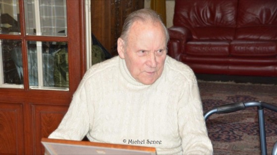 Paul Carissimo, vice-président de la Société d'Histoire de Comines-Warneton, chez lui à Comines